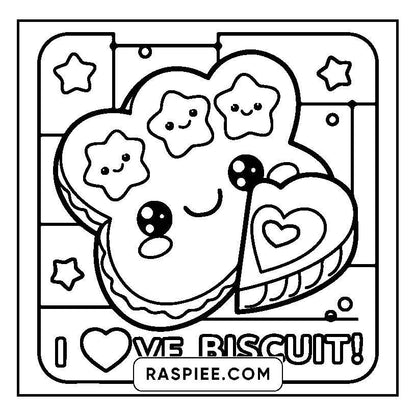 115 Bold and Easy Kawaii Food Coloring Pages