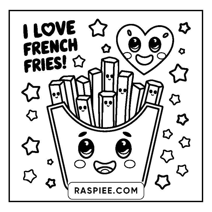 115 Bold and Easy Kawaii Food Coloring Pages