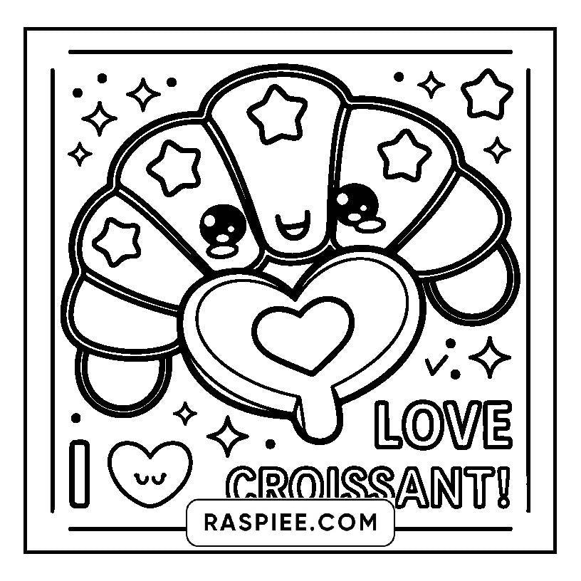 115 Bold and Easy Kawaii Food Coloring Pages