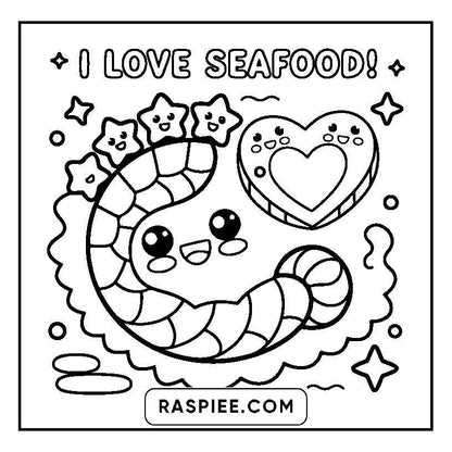 115 Bold and Easy Kawaii Food Coloring Pages