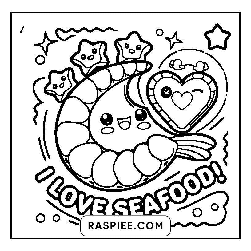 115 Bold and Easy Kawaii Food Coloring Pages