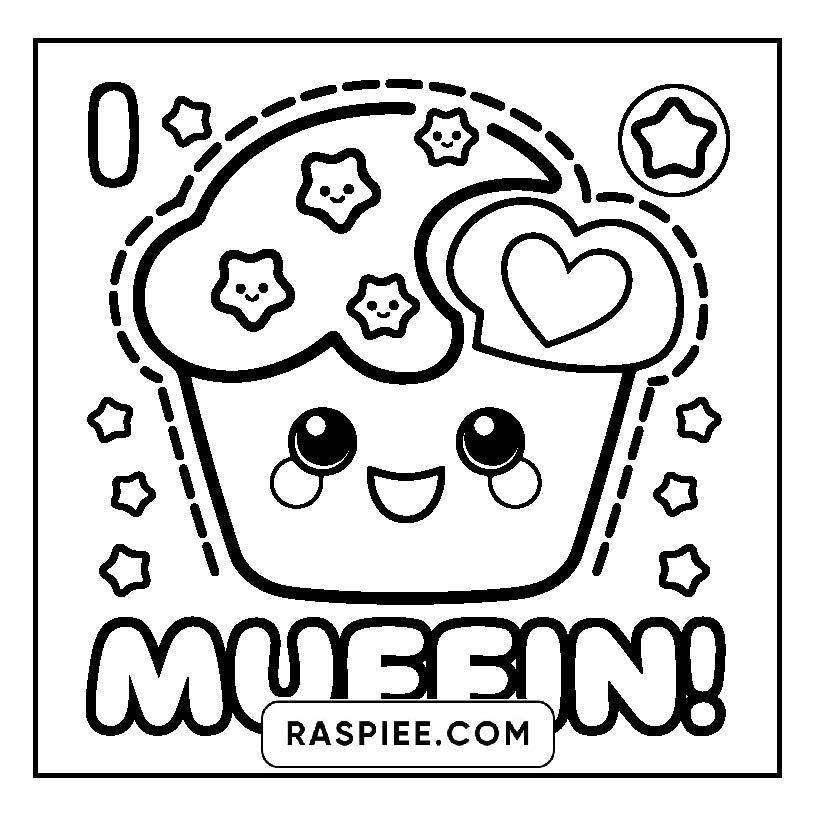 115 Bold and Easy Kawaii Food Coloring Pages