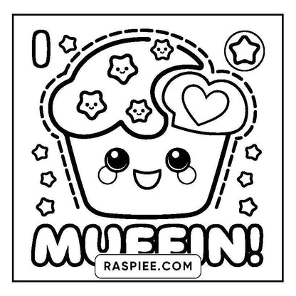 115 Bold and Easy Kawaii Food Coloring Pages