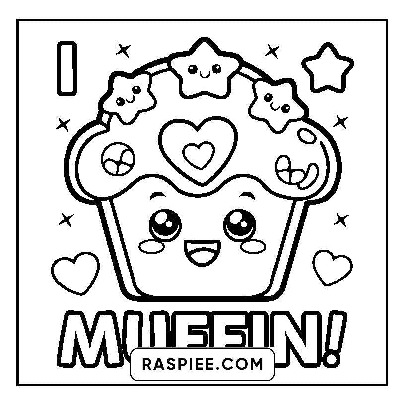 115 Bold and Easy Kawaii Food Coloring Pages