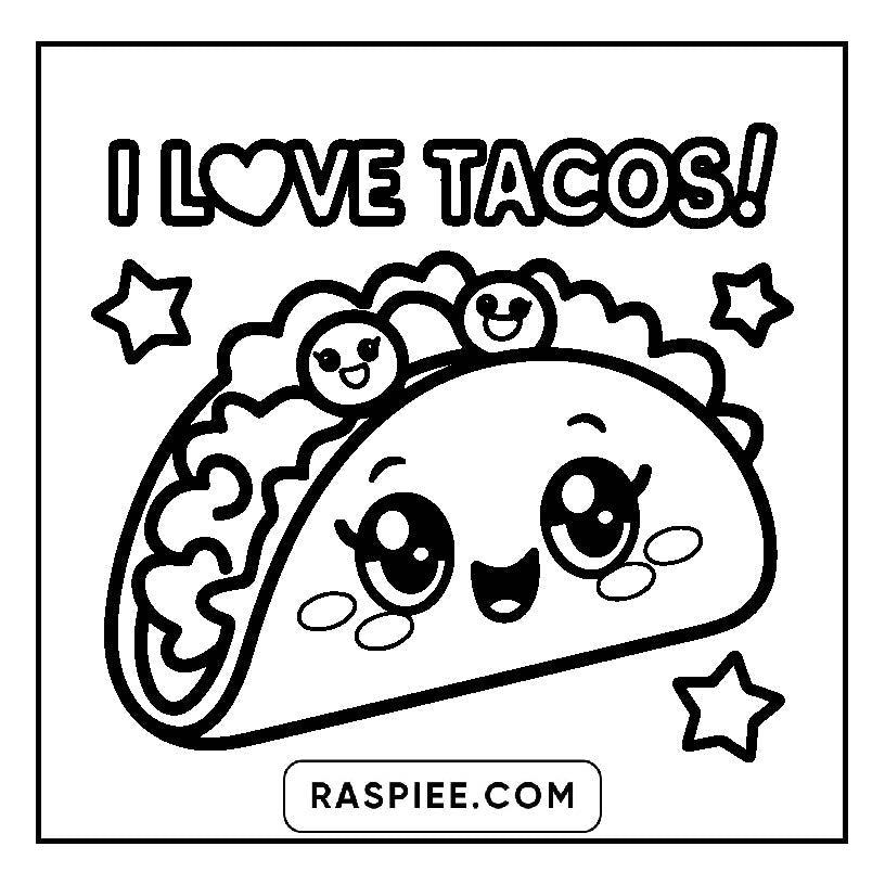 115 Bold and Easy Kawaii Food Coloring Pages