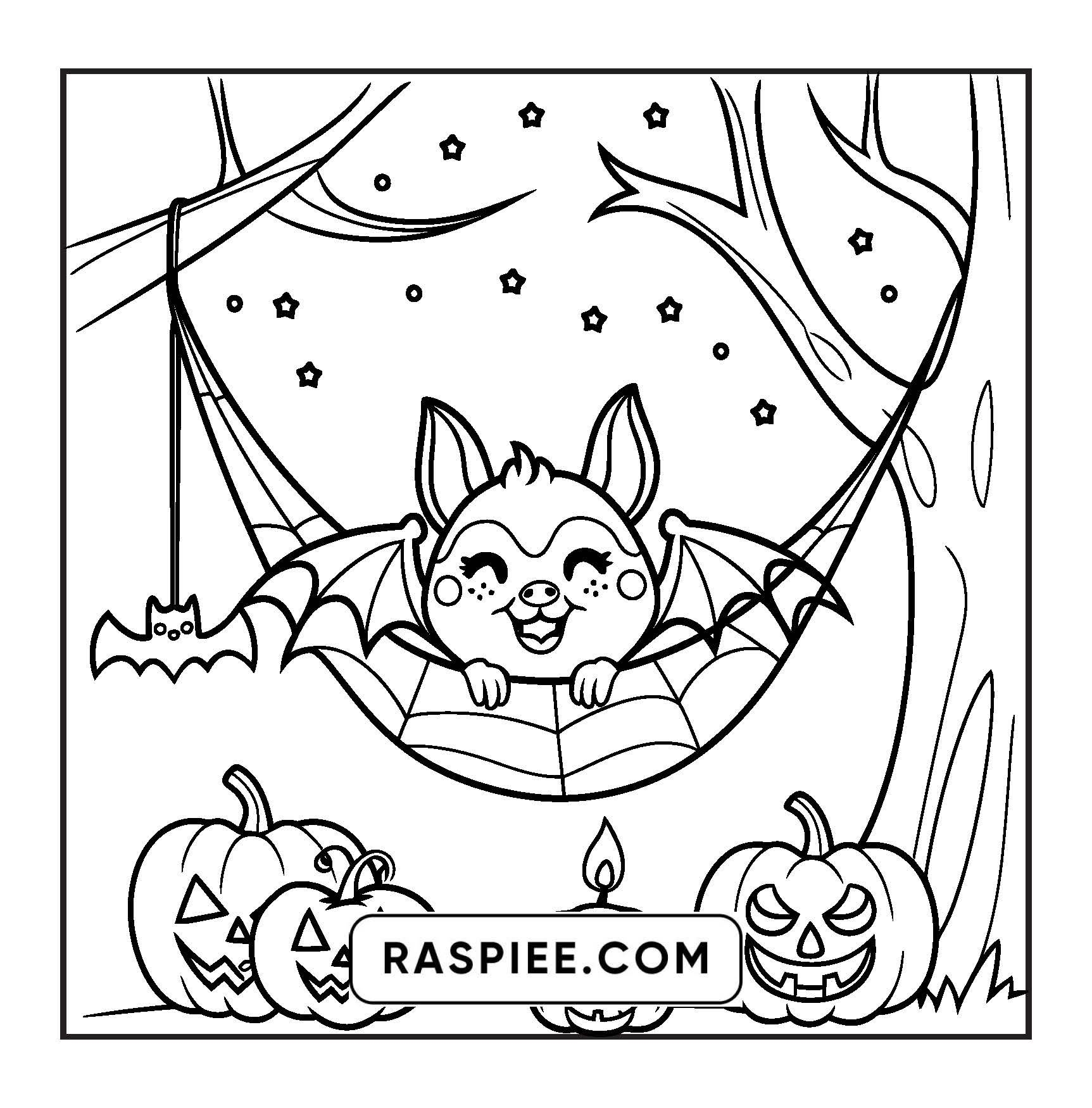 117 Bold and Easy Spooky Besties Halloween Coloring Pages