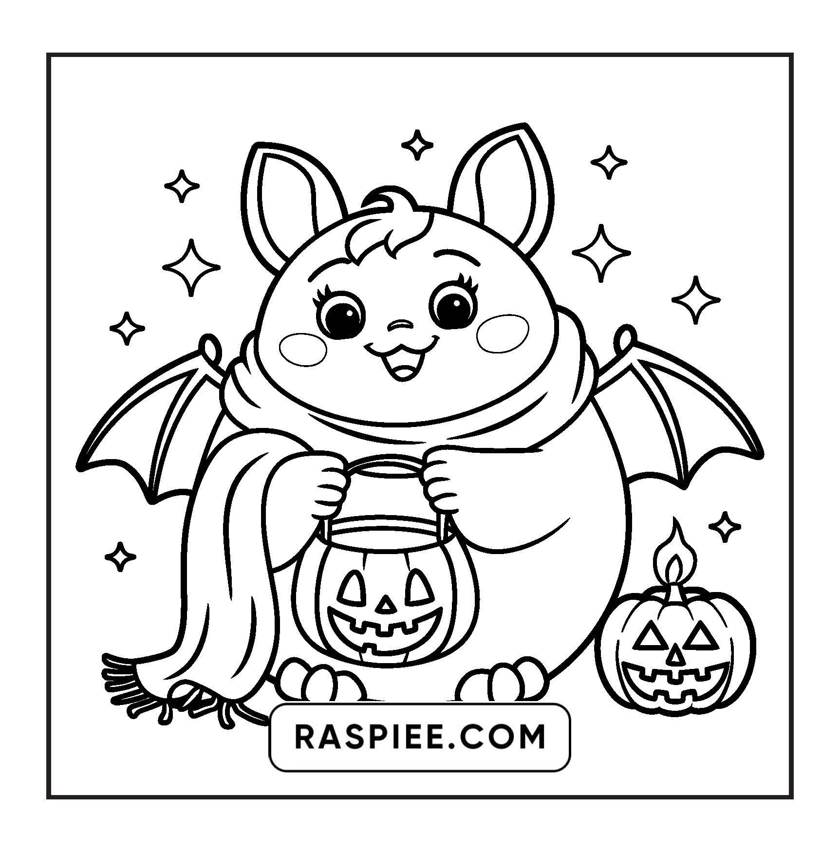 117 Bold and Easy Spooky Besties Halloween Coloring Pages
