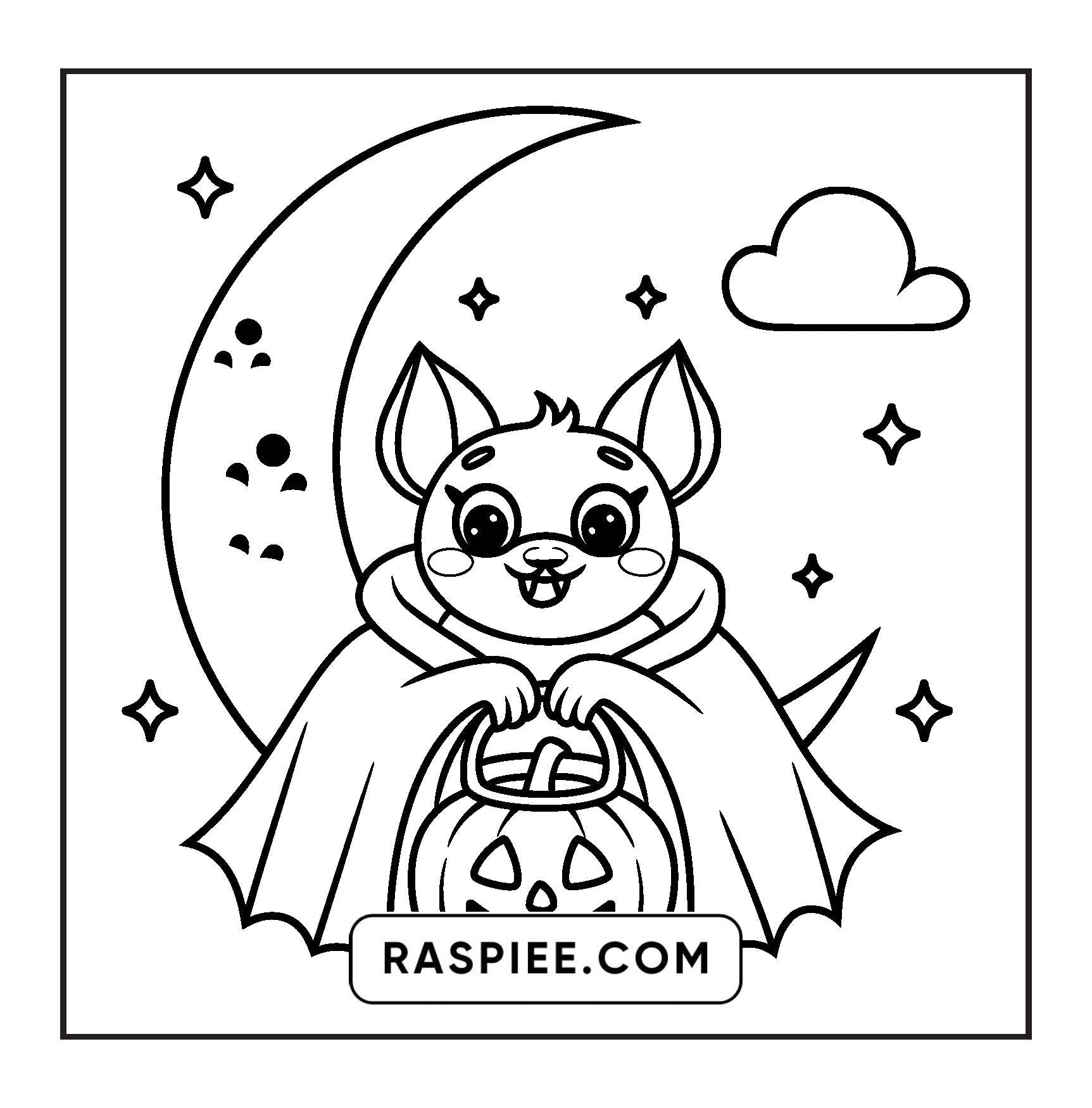 117 Bold and Easy Spooky Besties Halloween Coloring Pages