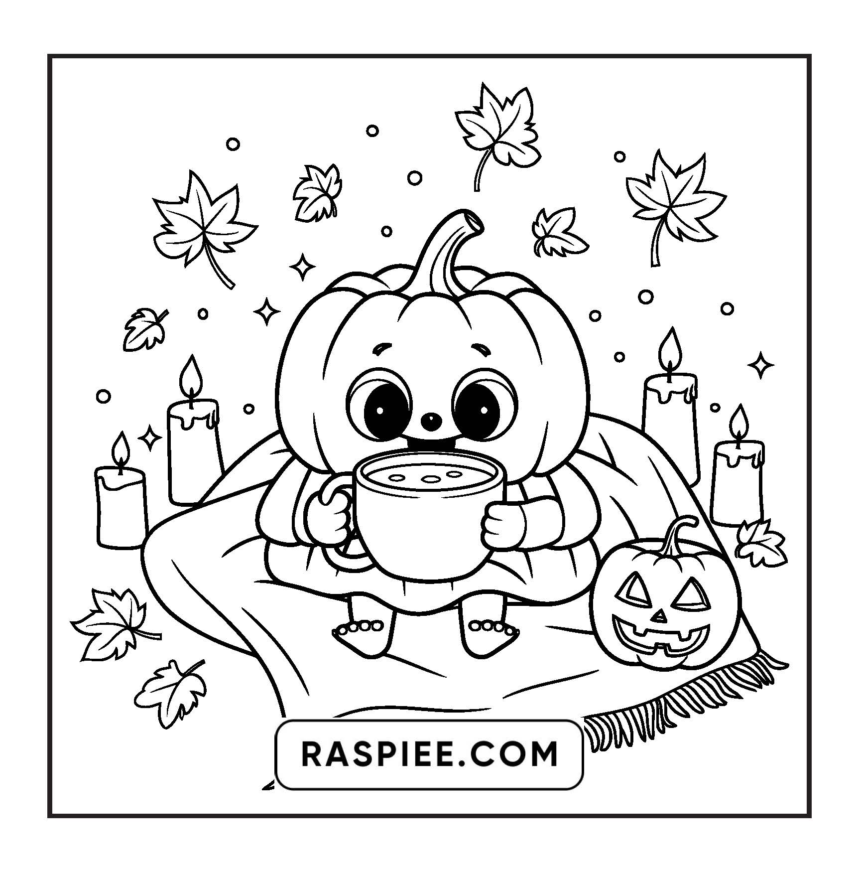117 Bold and Easy Spooky Besties Halloween Coloring Pages