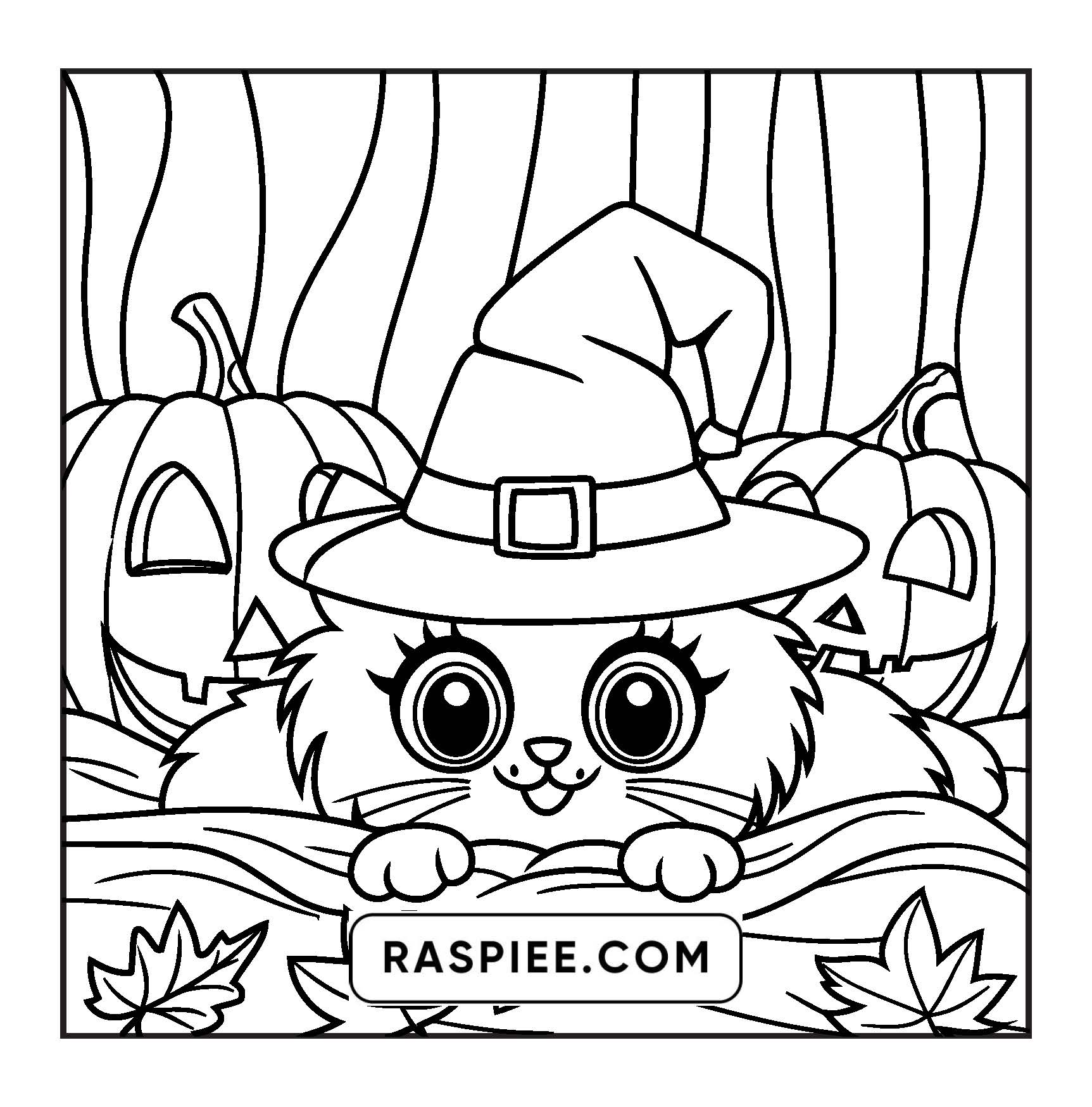 117 Bold and Easy Spooky Besties Halloween Coloring Pages