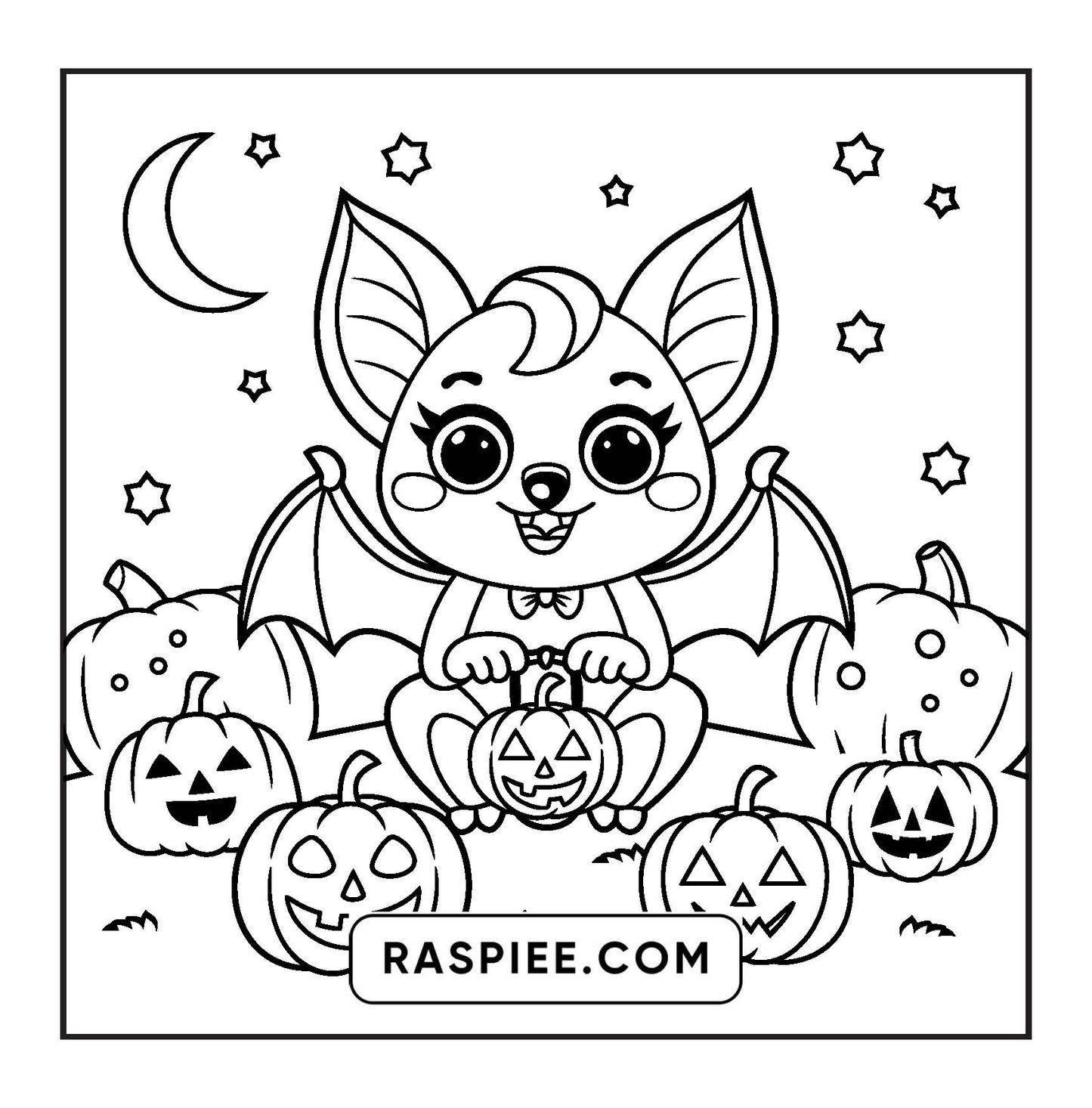 117 Bold and Easy Spooky Besties Halloween Coloring Pages