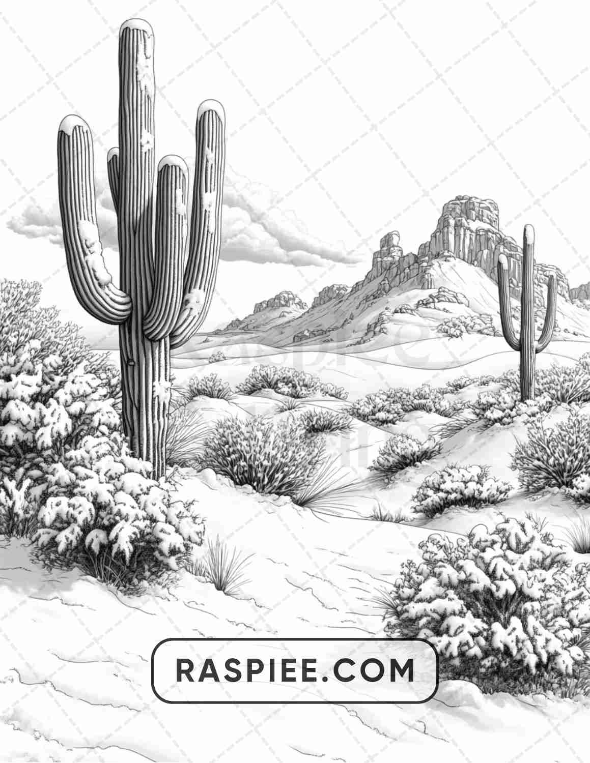 82 Winter Landscapes Adult Coloring Pages