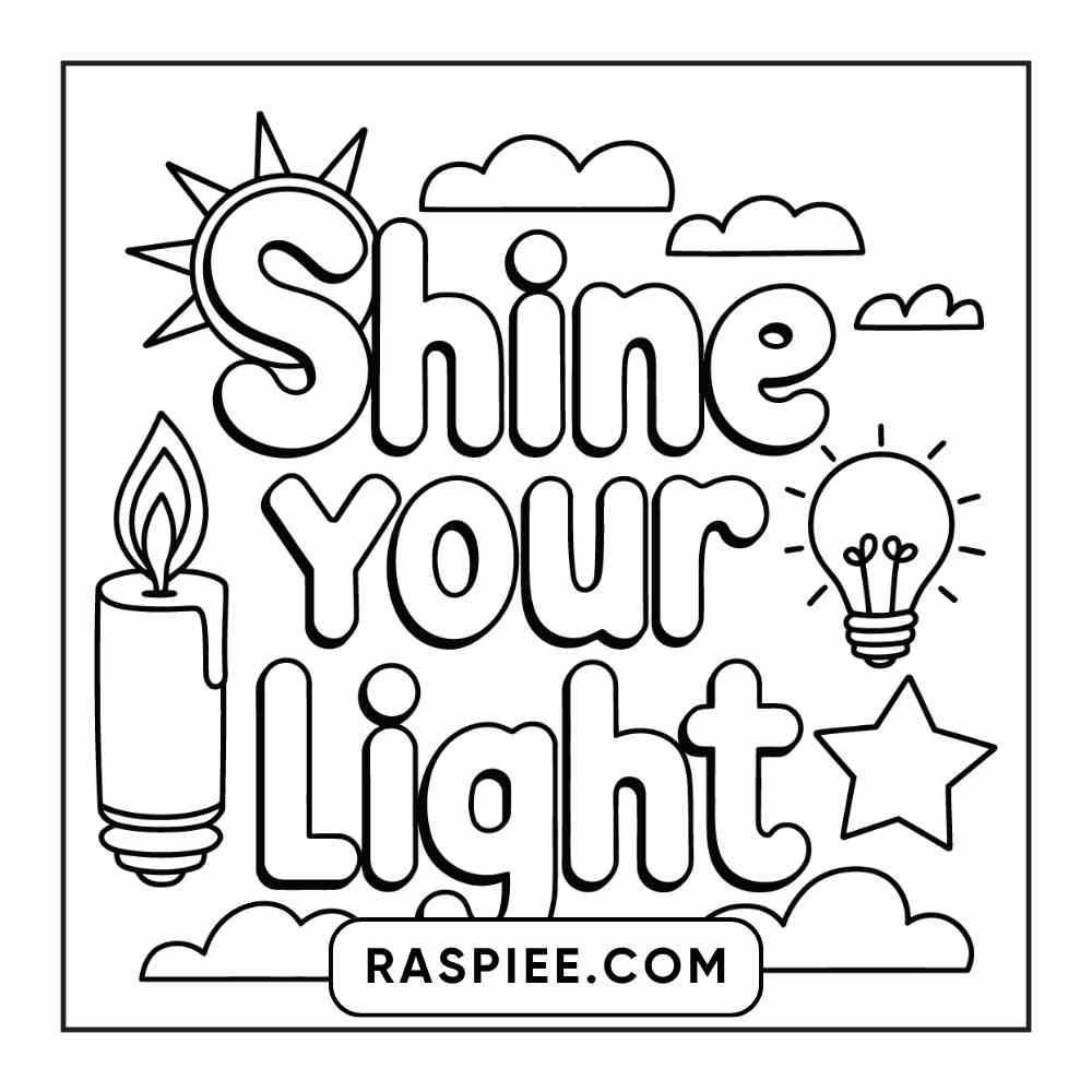 78 Bold and Easy Inspirational Words Coloring Pages Printable PDF Instant Download
