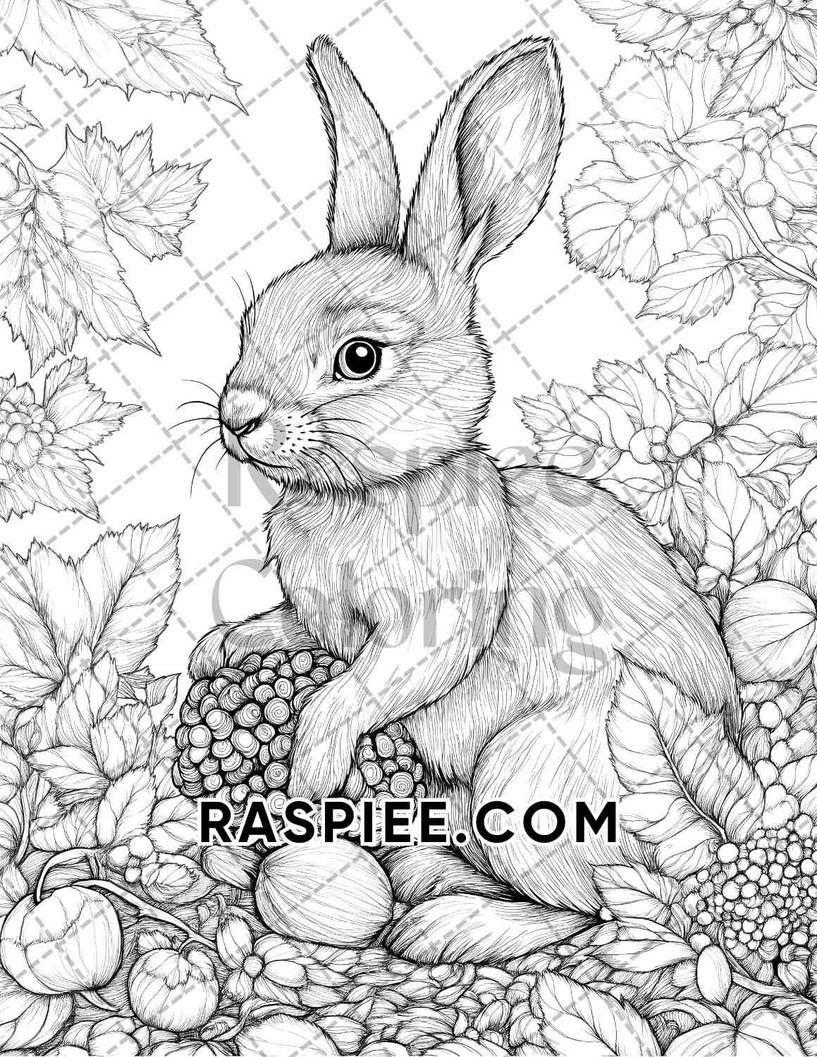 Autumn Charm Adult Coloring Pages Printable PDF Instant Download