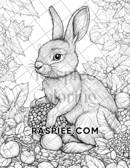 Autumn Charm Adult Coloring Pages Printable PDF Instant Download