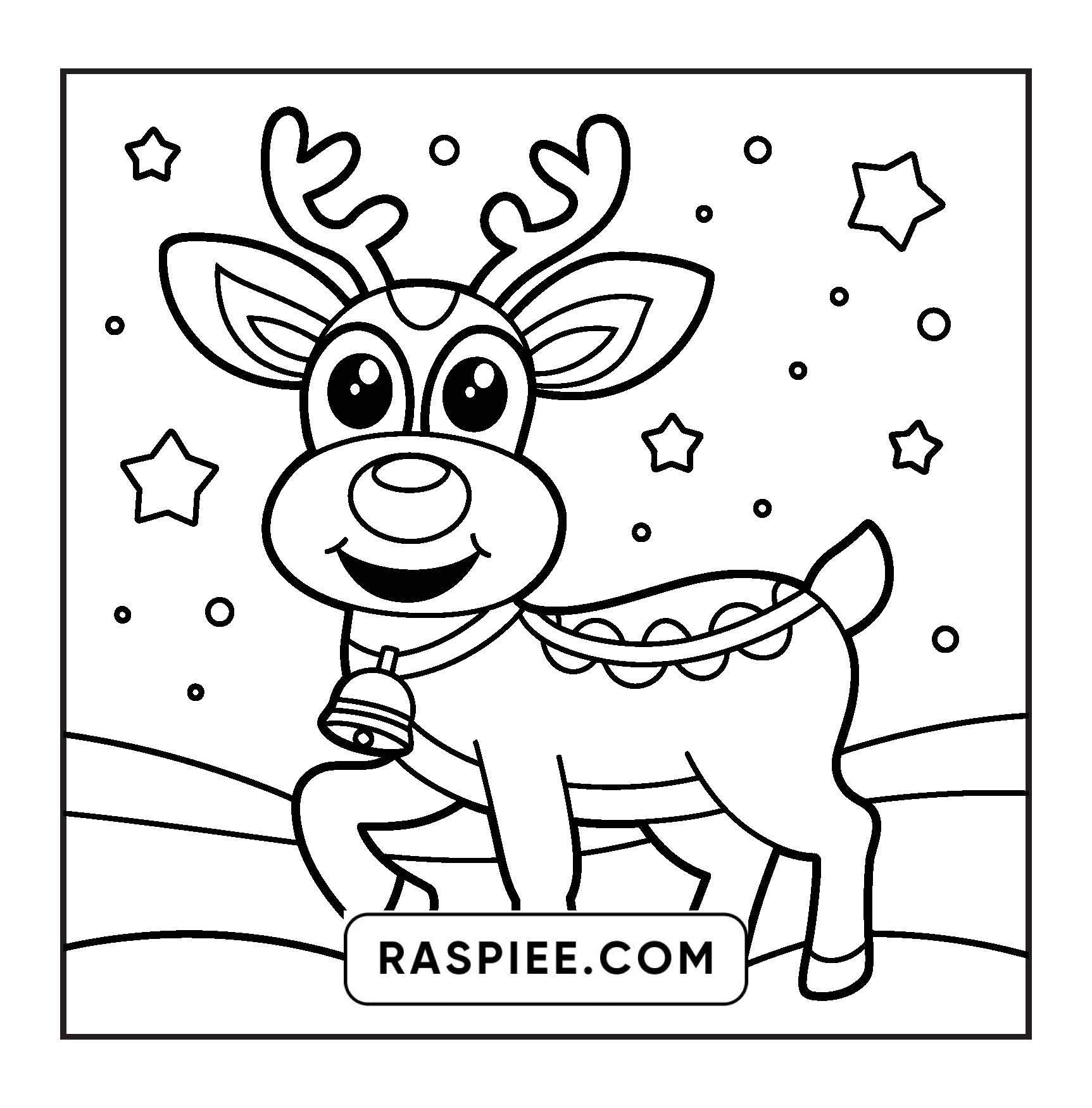120 Bold and Easy Christmas Coloring Pages Printable PDF Instant Download