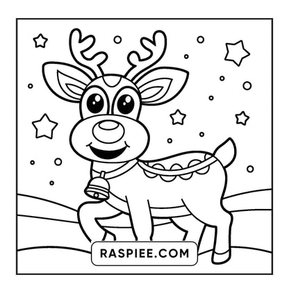 120 Bold and Easy Christmas Coloring Pages Printable PDF Instant Download
