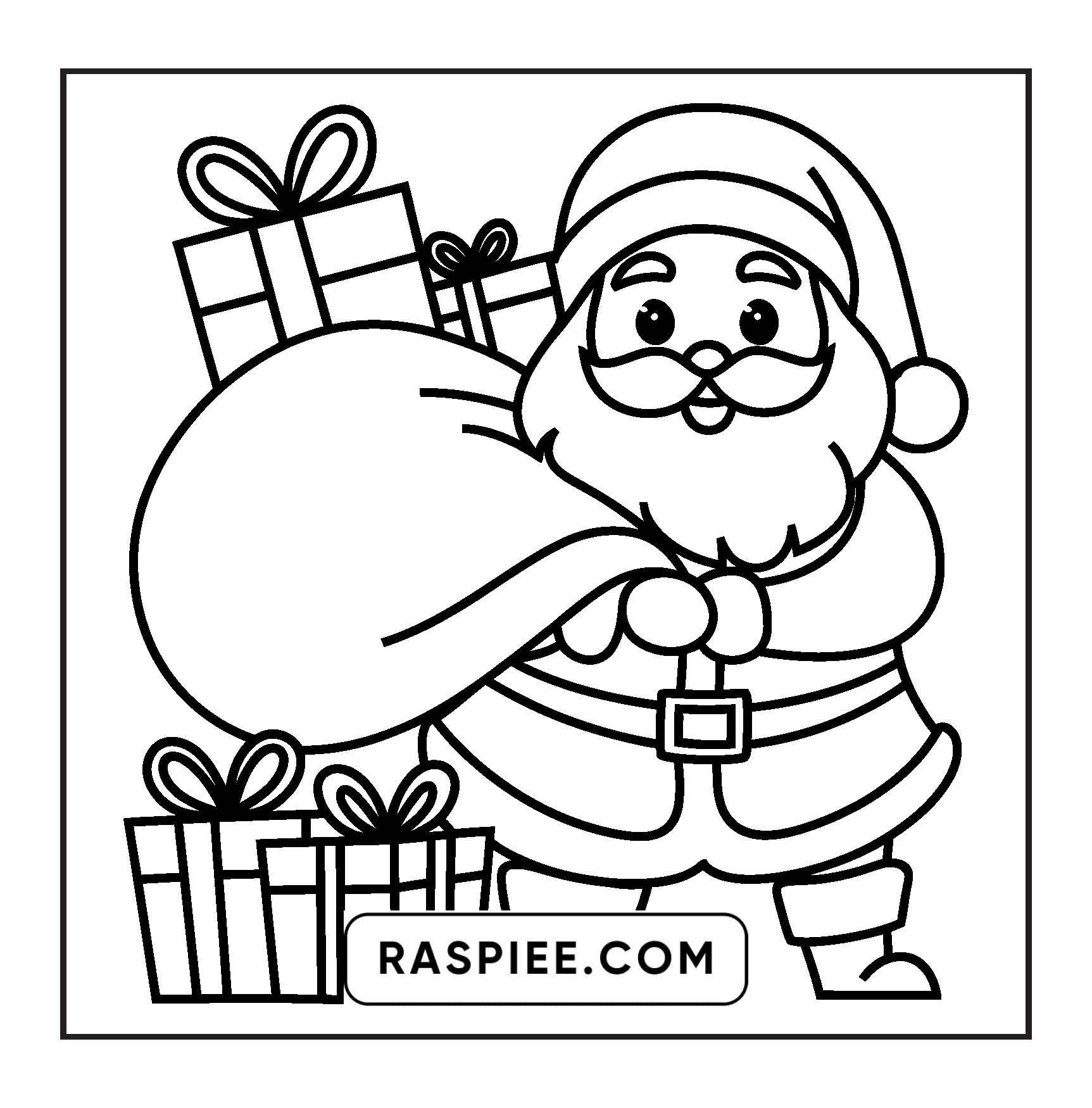 120 Bold and Easy Christmas Coloring Pages Printable PDF Instant Download