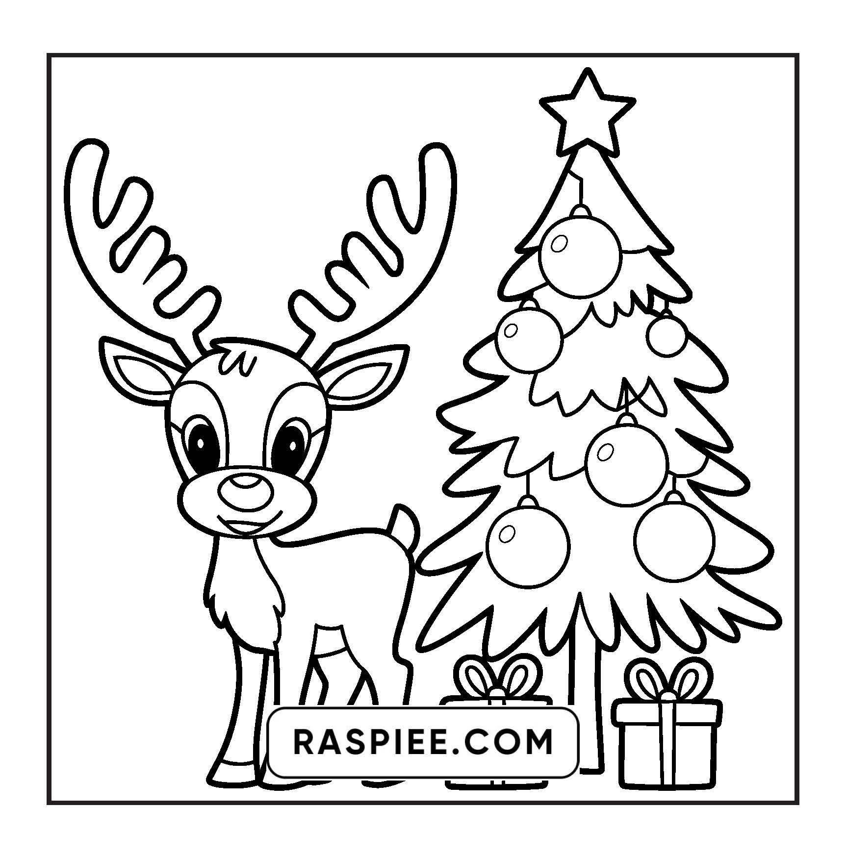 120 Bold and Easy Christmas Coloring Pages Printable PDF Instant Download