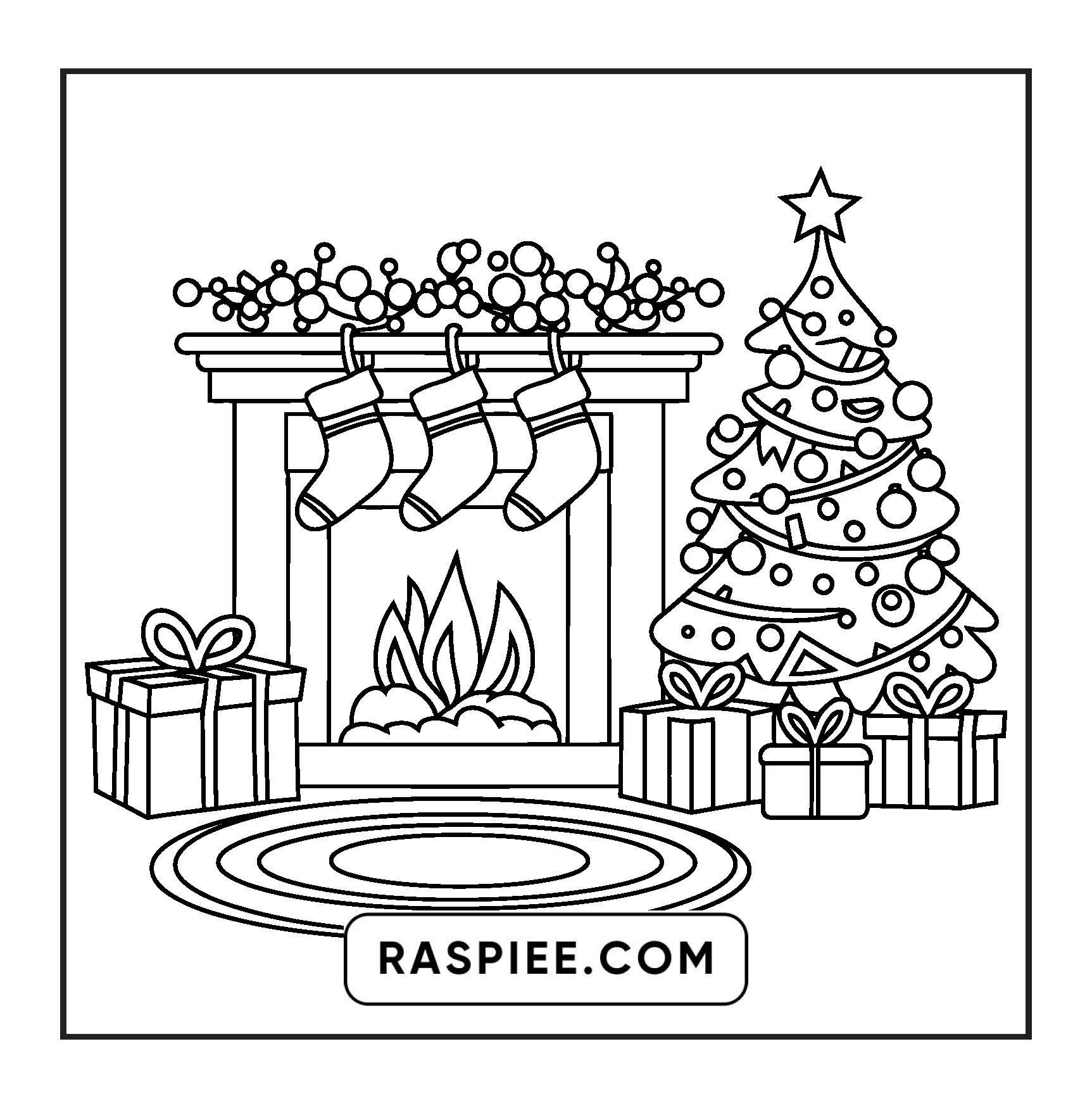 120 Bold and Easy Christmas Coloring Pages Printable PDF Instant Download
