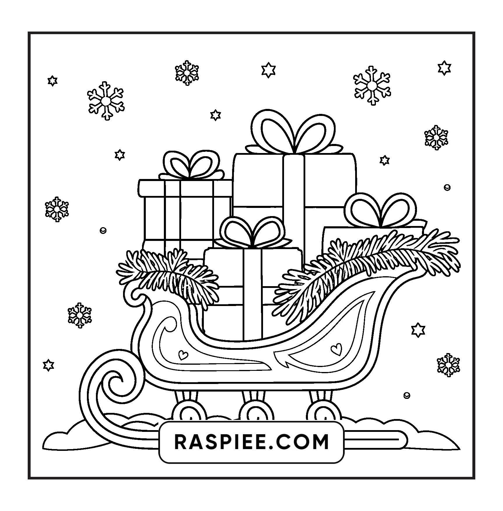 120 Bold and Easy Christmas Coloring Pages Printable PDF Instant Download