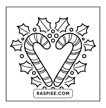 120 Bold and Easy Christmas Coloring Pages Printable PDF Instant Download