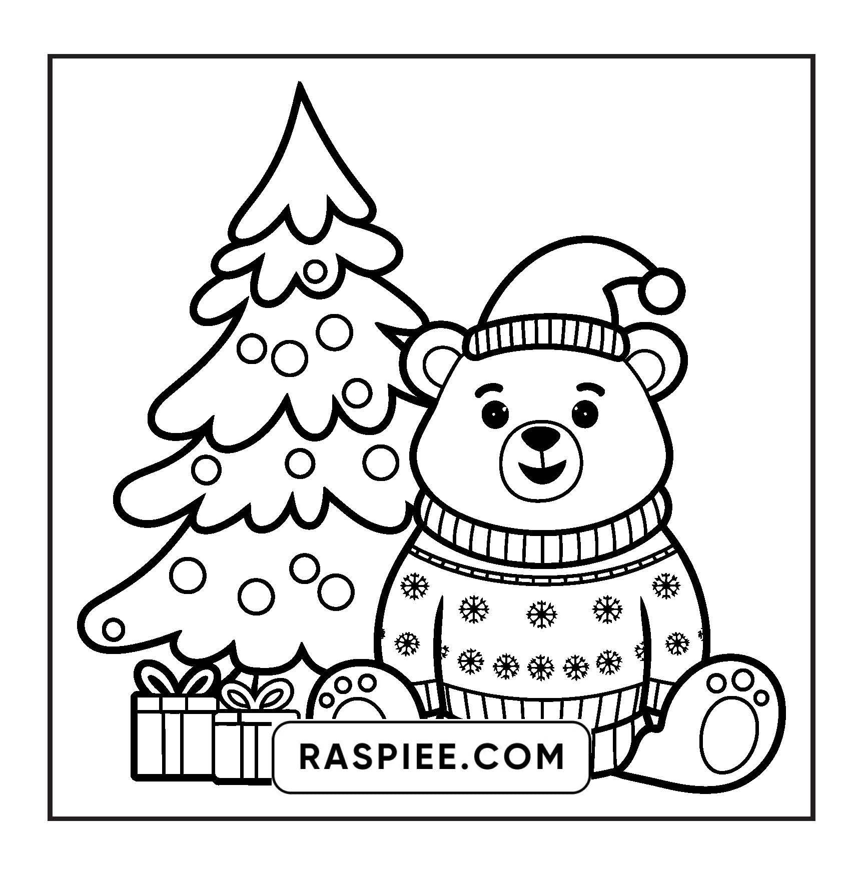 120 Bold and Easy Christmas Coloring Pages Printable PDF Instant Download