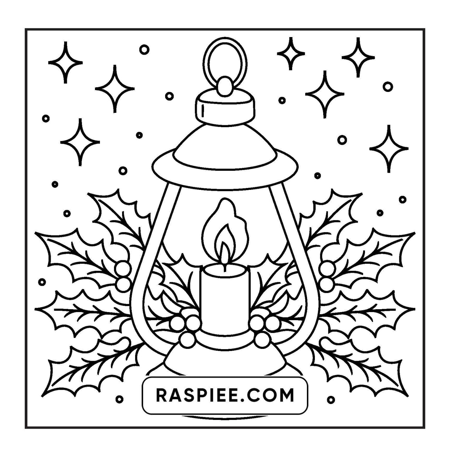 120 Bold and Easy Christmas Coloring Pages Printable PDF Instant Download