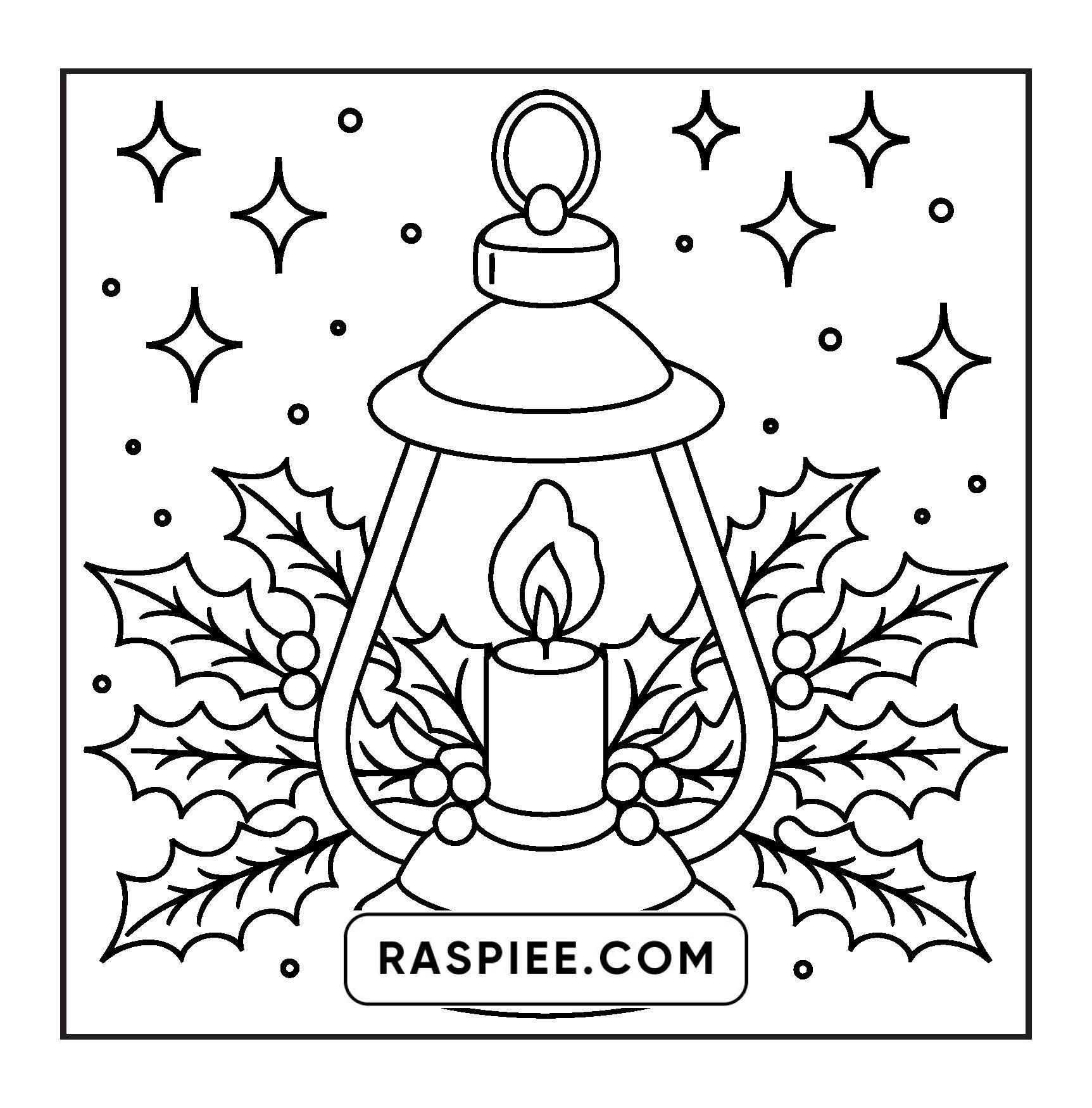 120 Bold and Easy Christmas Coloring Pages Printable PDF Instant Download
