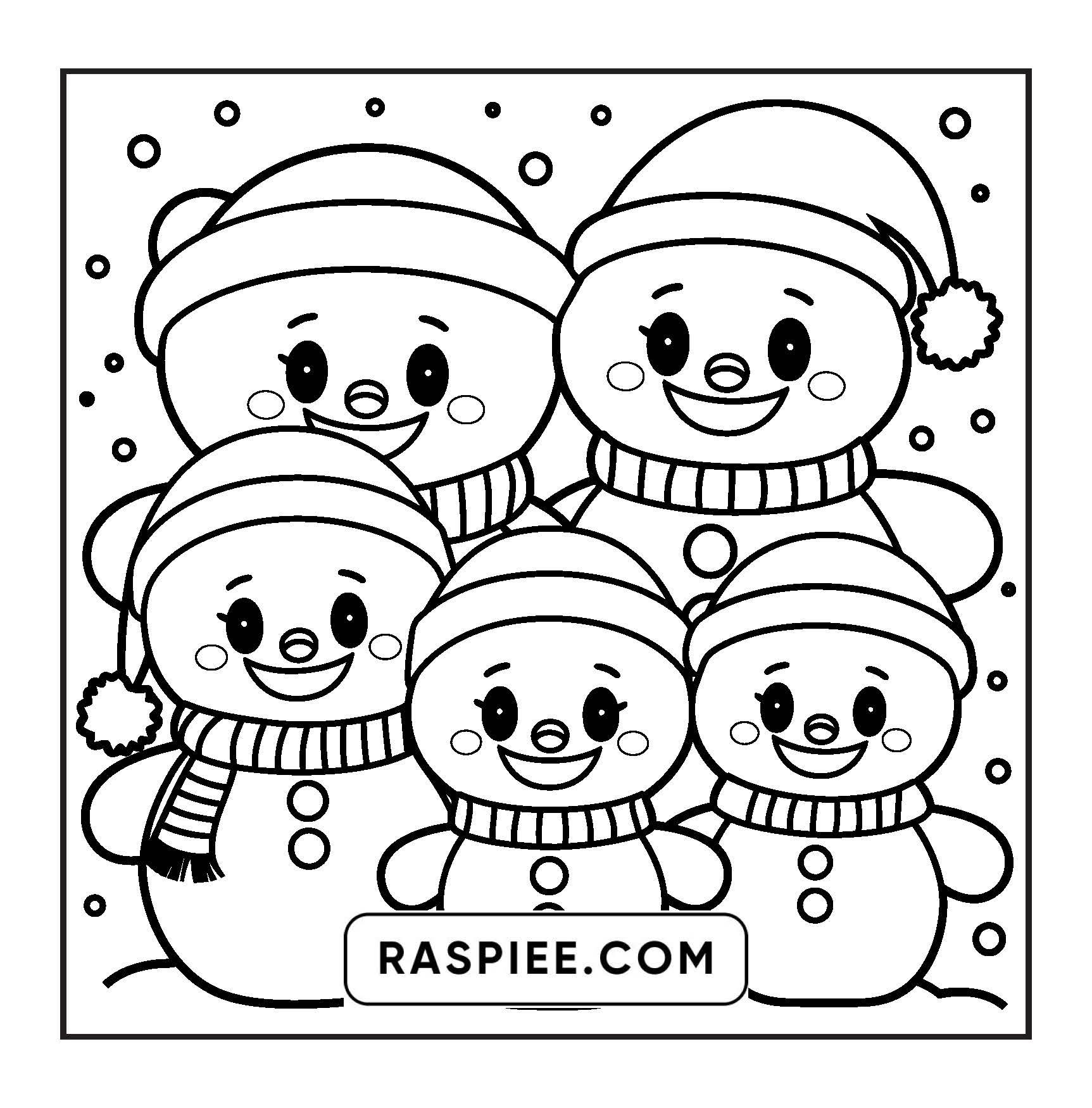 120 Bold and Easy Christmas Coloring Pages Printable PDF Instant Download