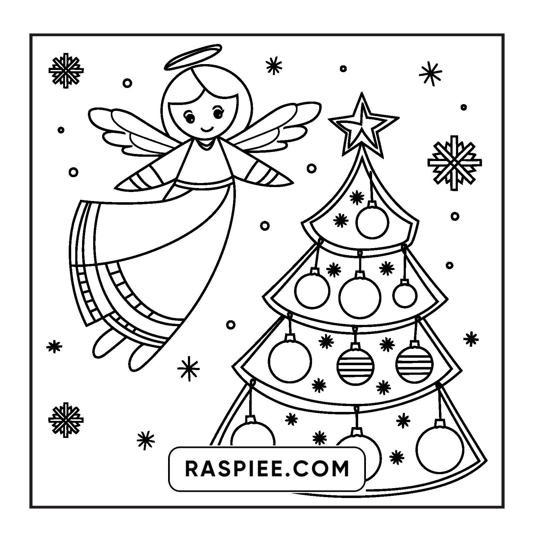 120 Bold and Easy Christmas Coloring Pages Printable PDF Instant Download