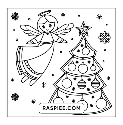 120 Bold and Easy Christmas Coloring Pages Printable PDF Instant Download
