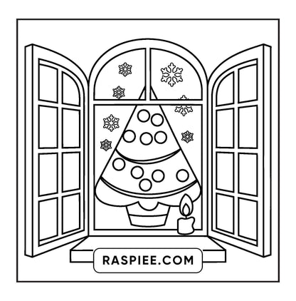 120 Bold and Easy Christmas Coloring Pages Printable PDF Instant Download