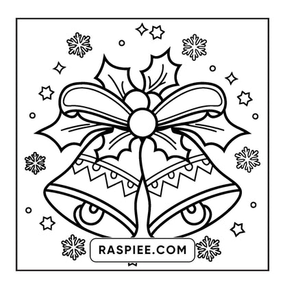 120 Bold and Easy Christmas Coloring Pages Printable PDF Instant Download