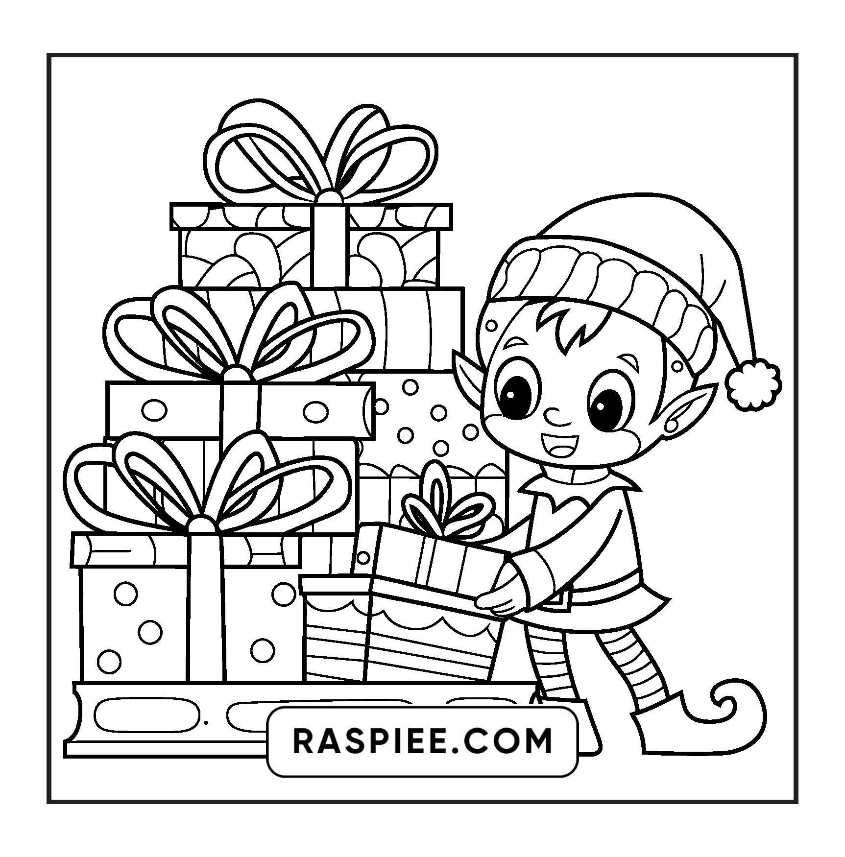120 Bold and Easy Christmas Coloring Pages Printable PDF Instant Download
