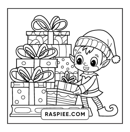120 Bold and Easy Christmas Coloring Pages Printable PDF Instant Download