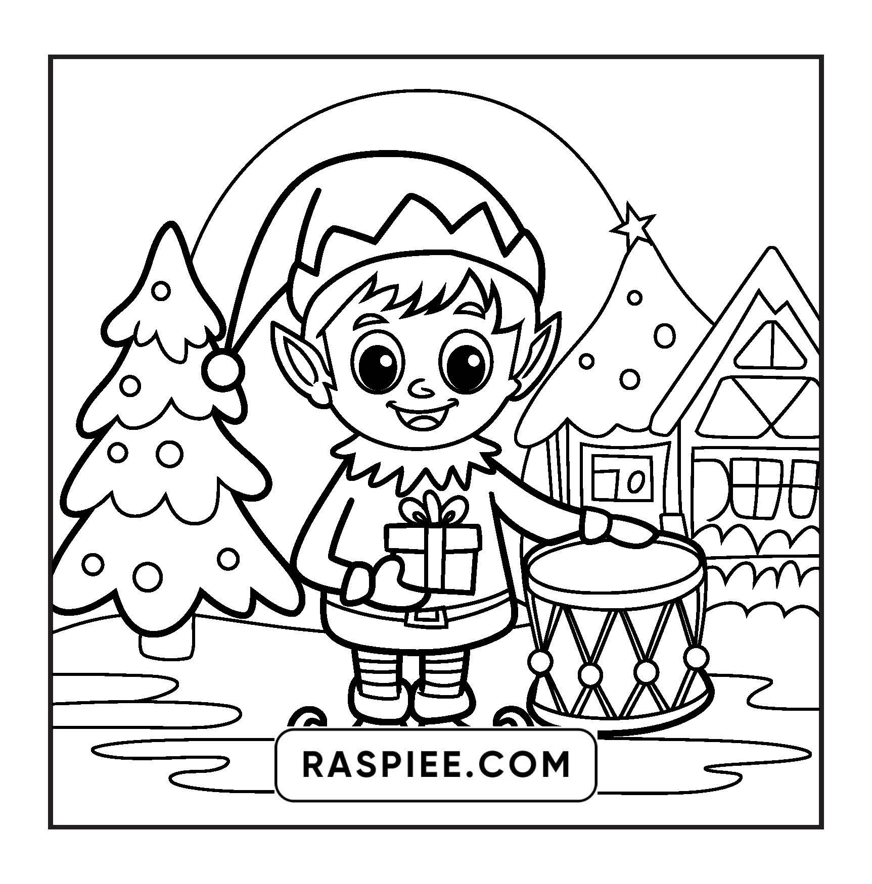 120 Bold and Easy Christmas Coloring Pages Printable PDF Instant Download