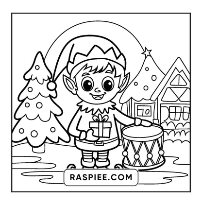 120 Bold and Easy Christmas Coloring Pages Printable PDF Instant Download