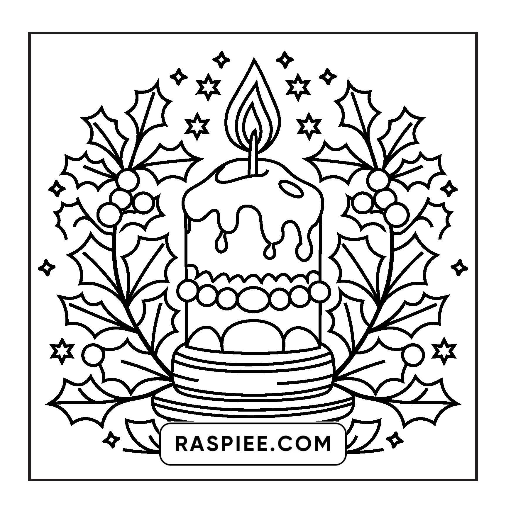 120 Bold and Easy Christmas Coloring Pages Printable PDF Instant Download