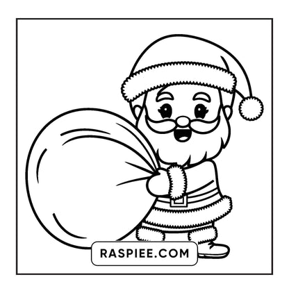120 Bold and Easy Christmas Coloring Pages Printable PDF Instant Download