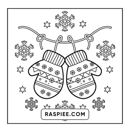 120 Bold and Easy Christmas Coloring Pages Printable PDF Instant Download