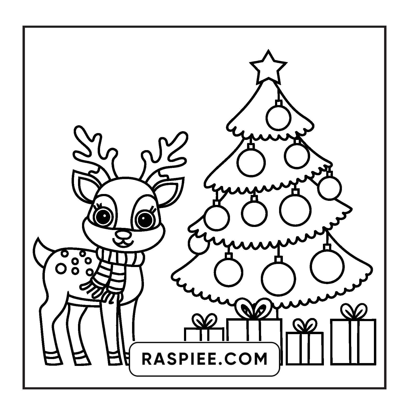 120 Bold and Easy Christmas Coloring Pages Printable PDF Instant Download