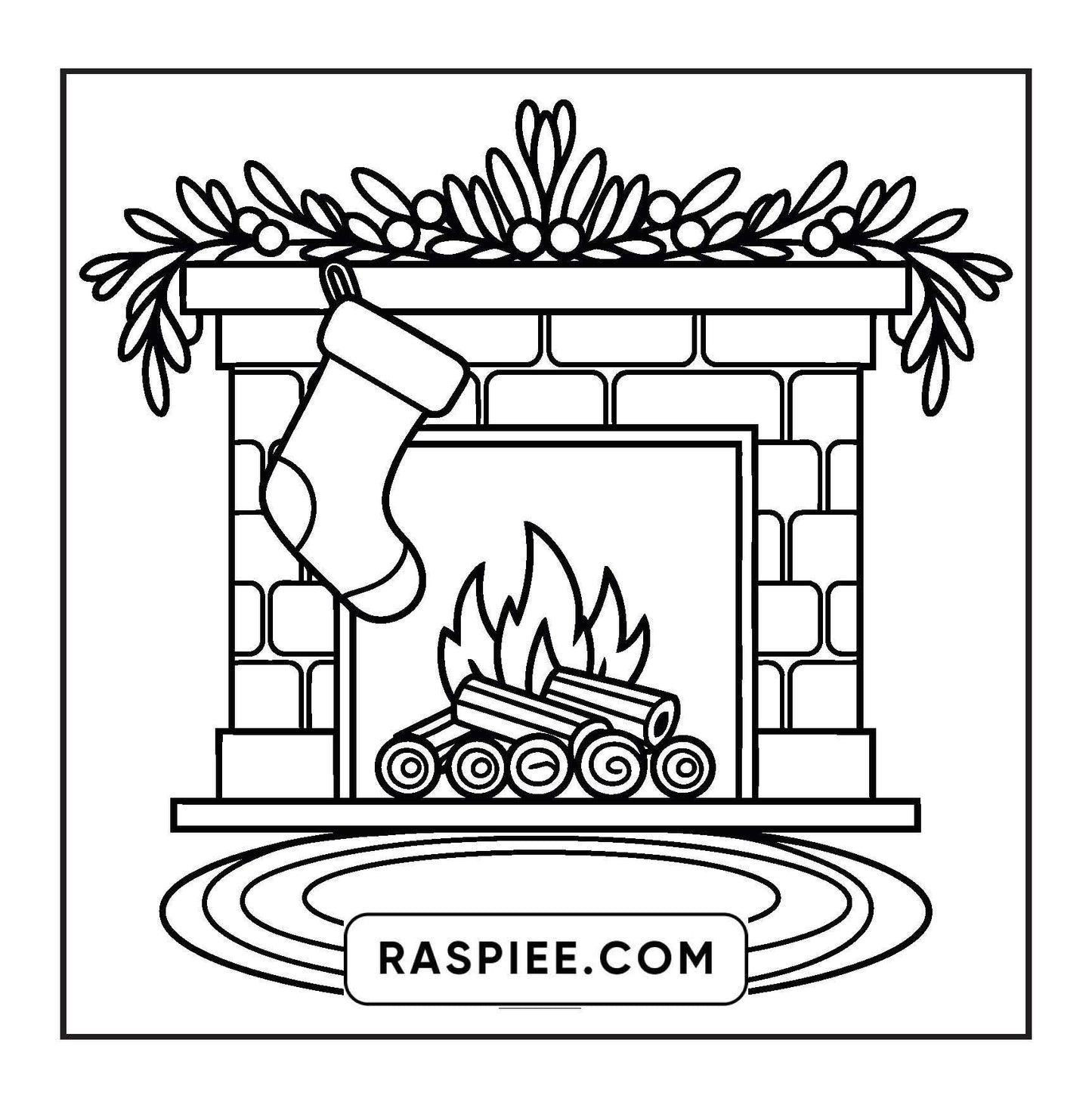 120 Bold and Easy Christmas Coloring Pages Printable PDF Instant Download