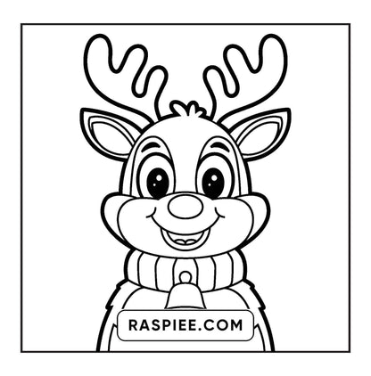 120 Bold and Easy Christmas Coloring Pages Printable PDF Instant Download