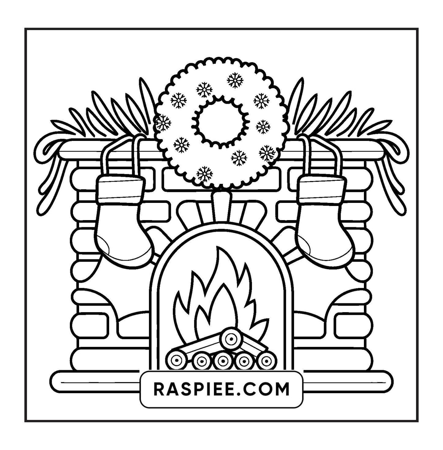 120 Bold and Easy Christmas Coloring Pages Printable PDF Instant Download