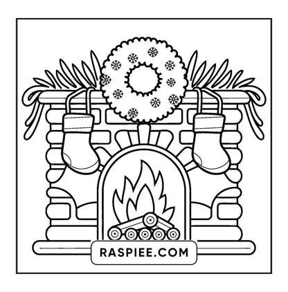 120 Bold and Easy Christmas Coloring Pages Printable PDF Instant Download
