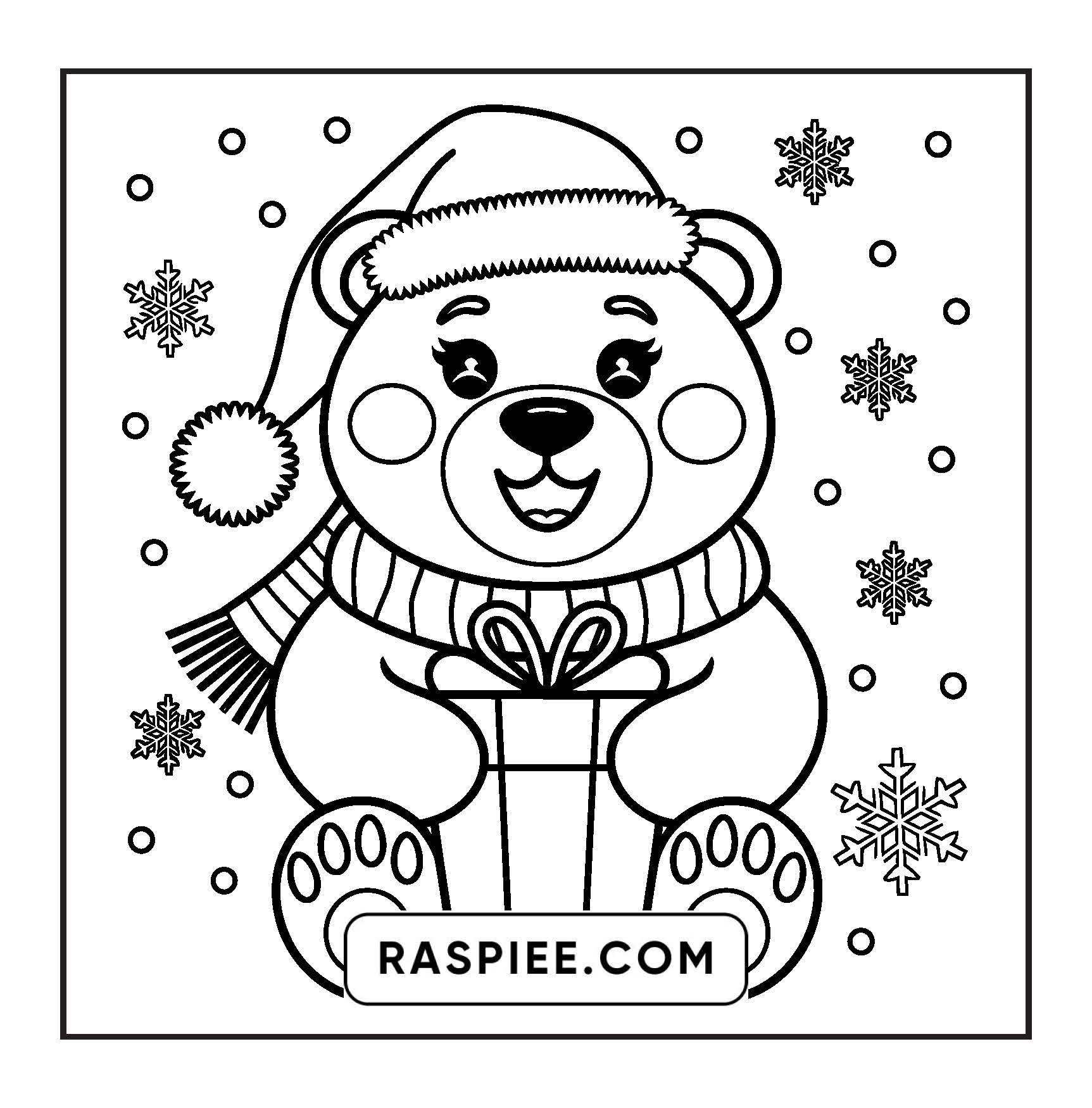 120 Bold and Easy Christmas Coloring Pages Printable PDF Instant Download