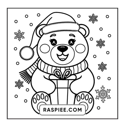 120 Bold and Easy Christmas Coloring Pages Printable PDF Instant Download