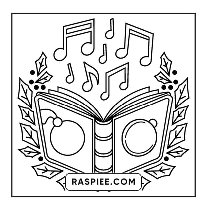120 Bold and Easy Christmas Coloring Pages Printable PDF Instant Download