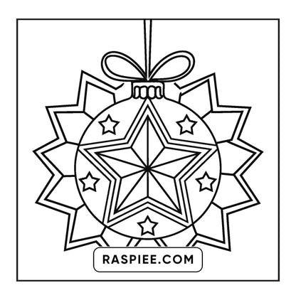 120 Bold and Easy Christmas Coloring Pages Printable PDF Instant Download